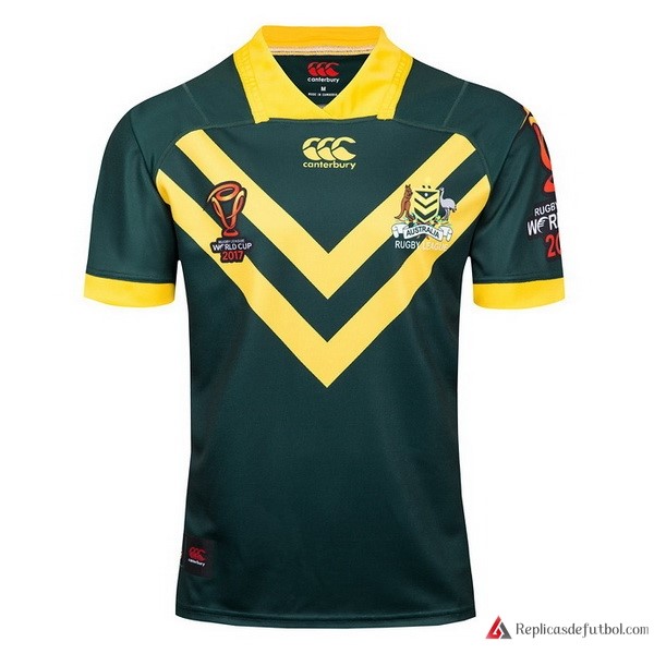 Camiseta Australia RLWC Primera equipación 2017-2018 Verde Rugby